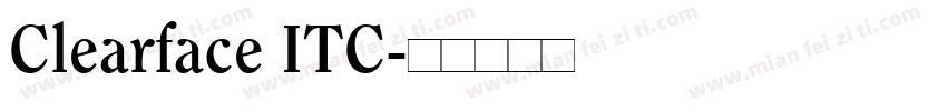Clearface ITC字体转换